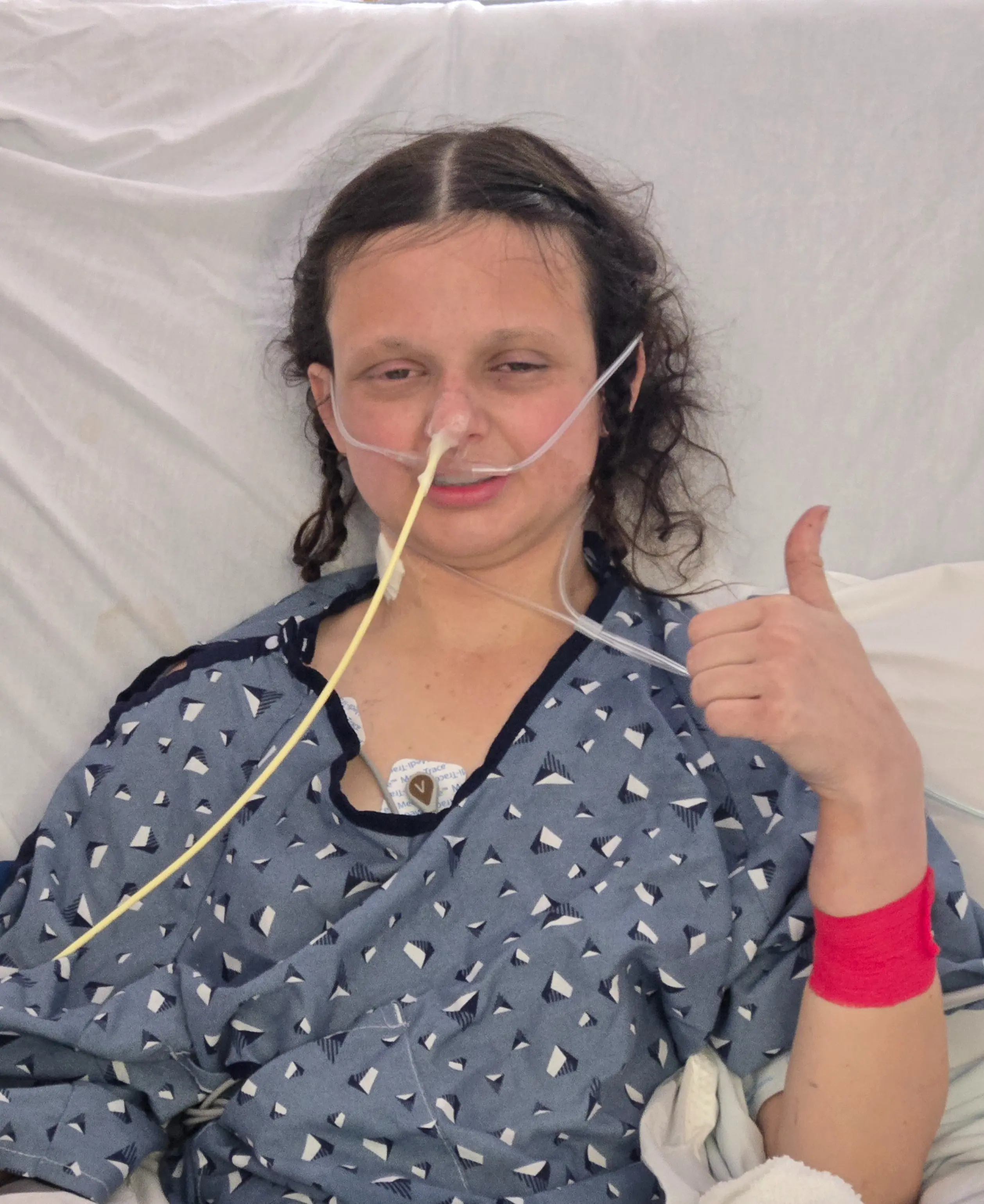 Trinity Peterson-Mayes is a two-time cancer survivor. Credit: GoFundMe