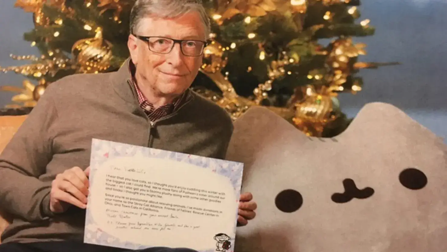 Bill Gates Secret Santa. Credit: Reddit