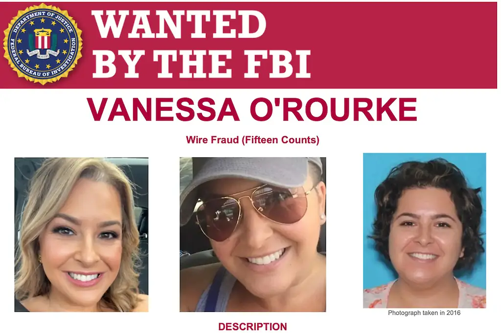 Vanessa O’Rourke is accused of faking cancer to con over $100K. Credit: FBI