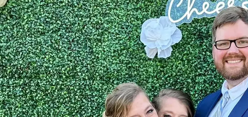 Conjoined twins Abby and Brittany Hensel seen with newborn baby over a year after wedding went public