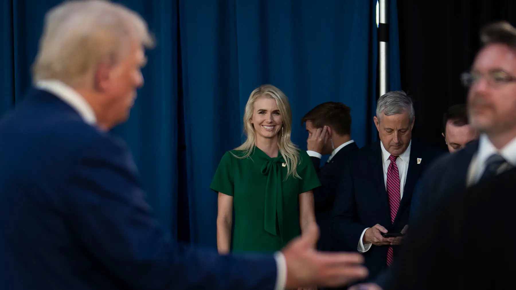 Natalie Harp, 34, is Mr Trump’s executive assistant Credit: Doug Mills/The New York Times