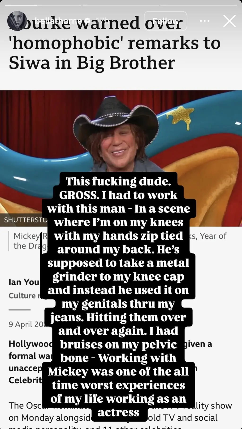 Credit: bellathorne / Instagram