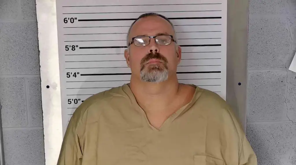 Shawn 'Mickey' Stines is accused of fatally shooting District Court Judge Kevin Mullins. Credit: Leslie County Detention Center