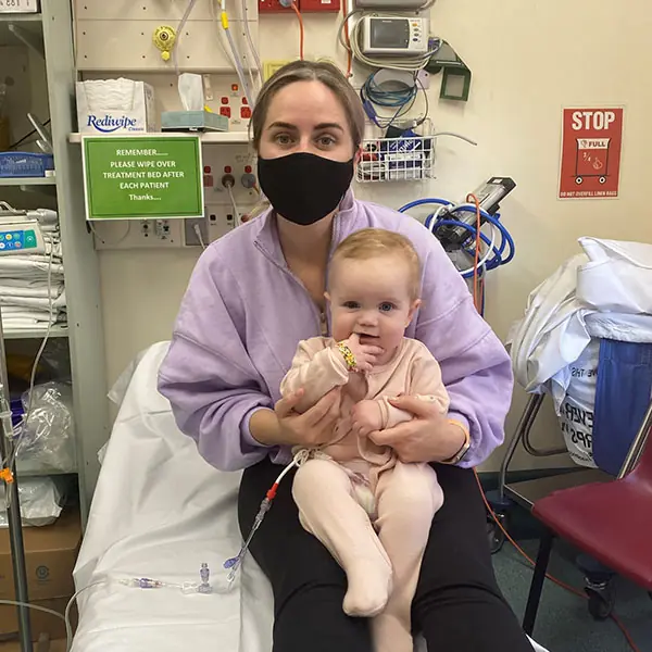 Lola's parents grew concerned due to her crooked smile. Credit: Children's Cancer Institute 
