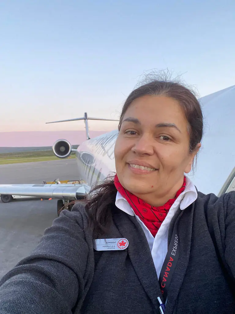 Tremblay survived after being ejected more than 100 metres from the aircraft while still strapped into her seat. Credit: Solange Tremblay / Facebook