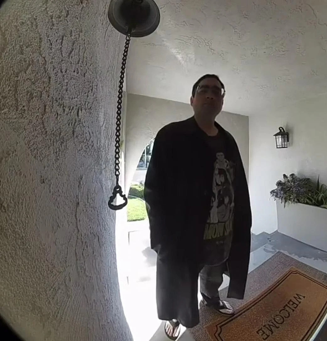 The chilling confrontation was caught on camera and has now gone viral on social media. Credit: Fairfield police department / Facebook