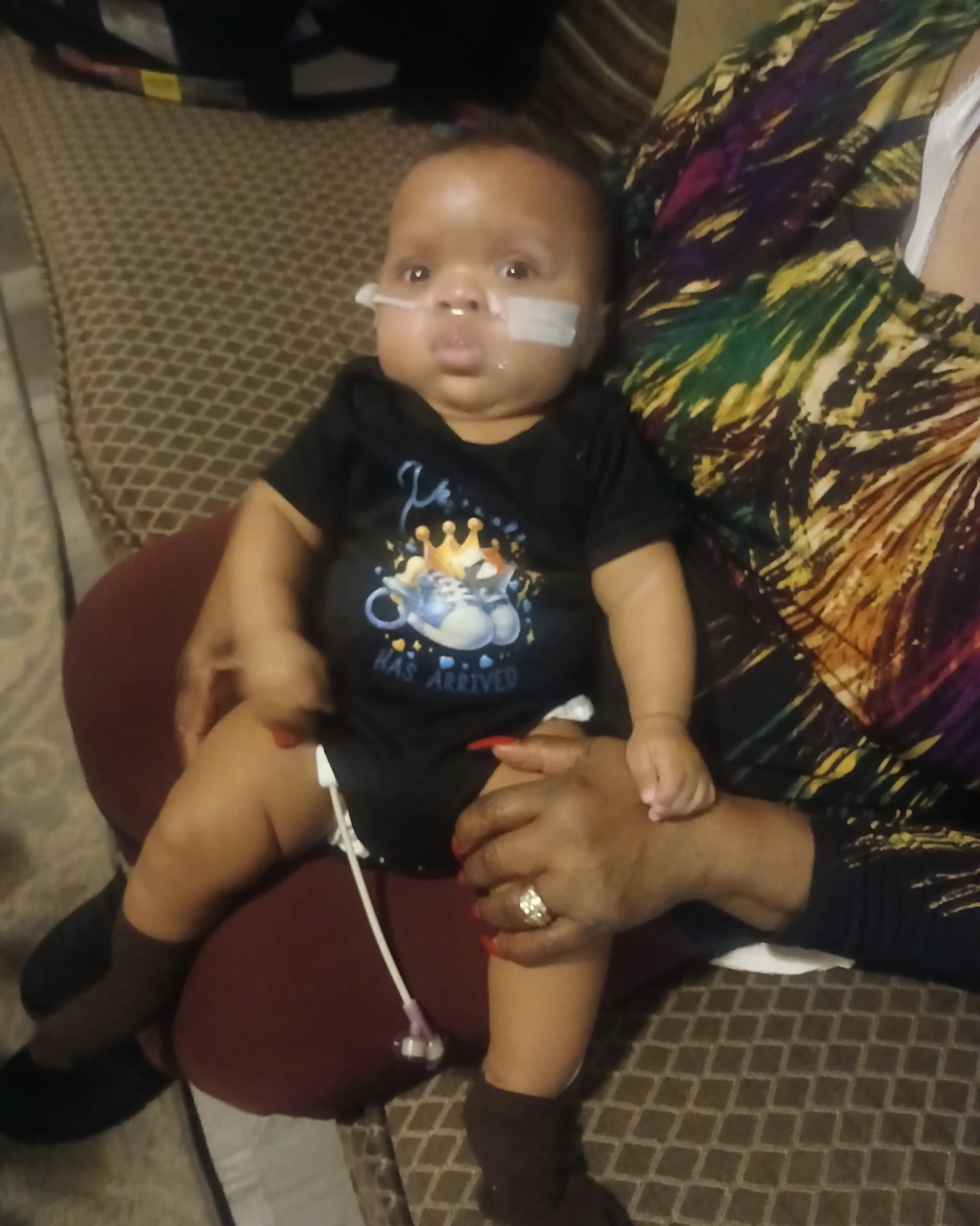 Adriana's mom confirmed that after months in the NIC unit, baby Chance has come home and met his big brother, but is still on oxygen. Credit: GoFundMe