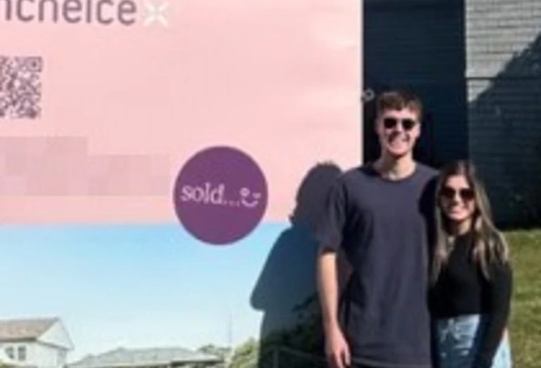 ‘Is this a joke?’: Young couple’s photo next to sold house sparks outrage