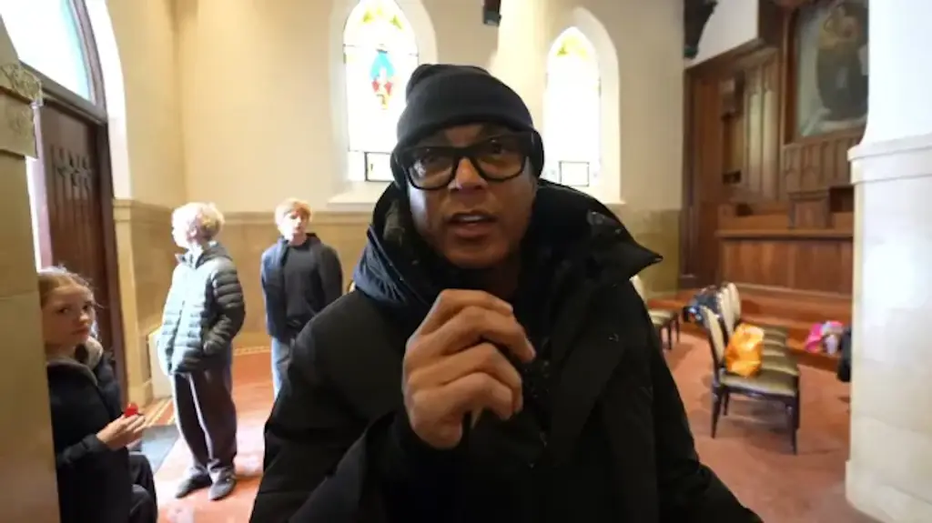 Don Lemon in the church in St Paul, Minnesota. Credit: YouTube/Don Lemon