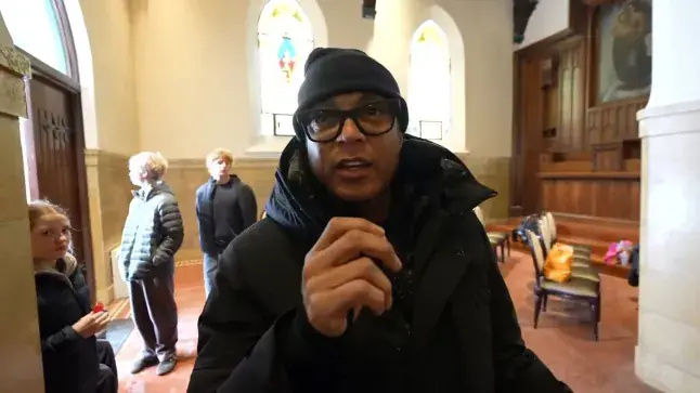 Don Lemon in the church in St Paul, Minnesota. Credit: YouTube/Don Lemon