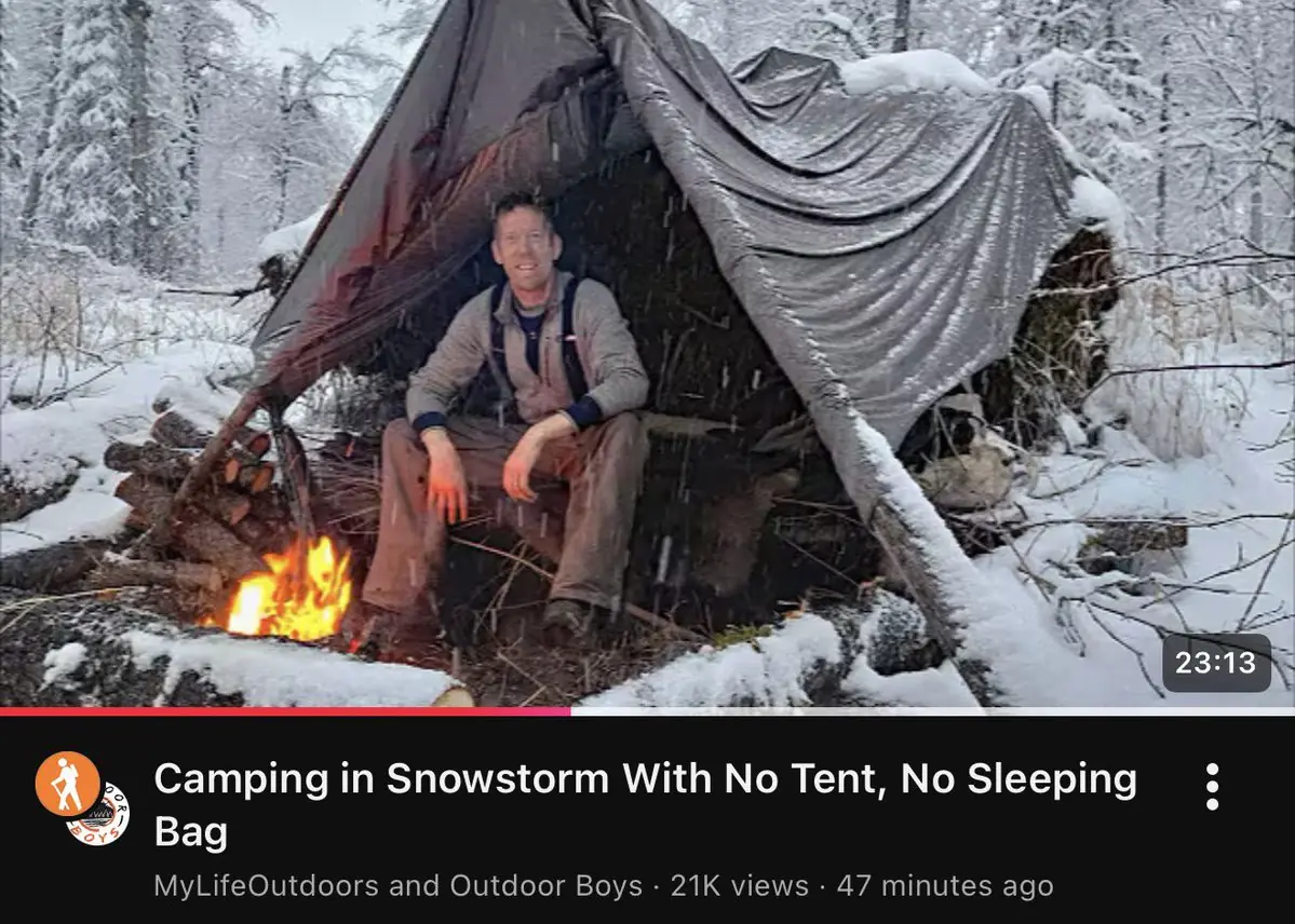 Fans were surprised when a video appeared showing Outdoor Boys creator Luke Nichols. Credit: YouTube/MyLifeOutdoors