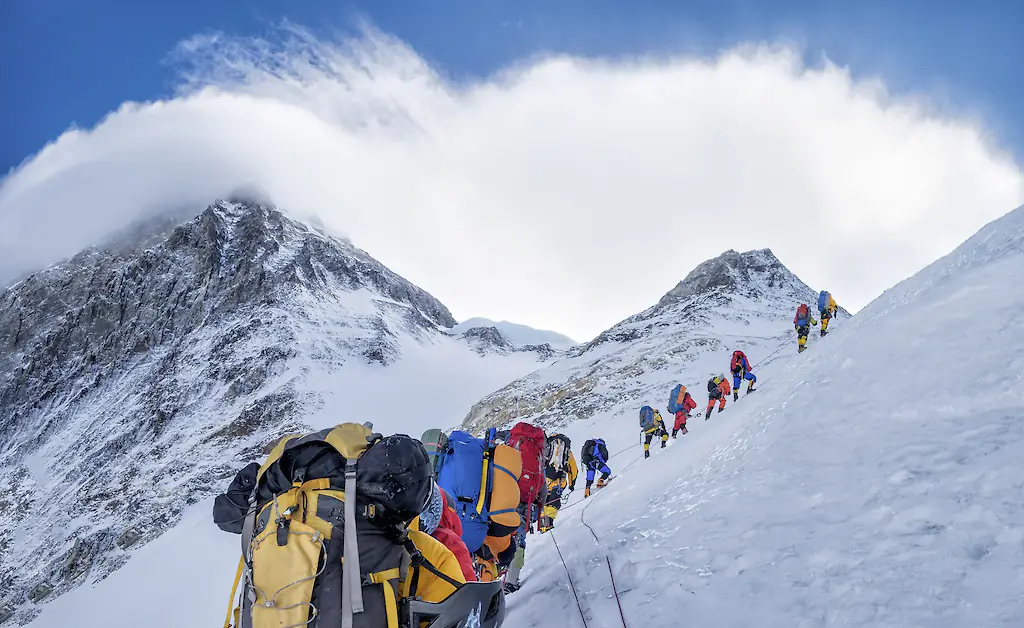Mount Everest can be treacherous for climbers. Credit: Westend61/Getty Images