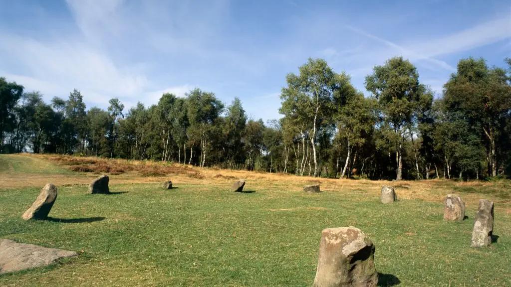 Nine Ladies Stone Circle, Stanton Moor, Peak District,