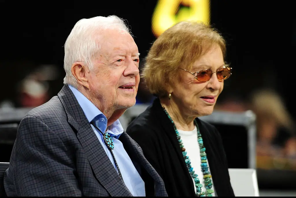 Former president Jimmy Carter and his wife Rosalynn. Credit: Scott Cunningham / Getty