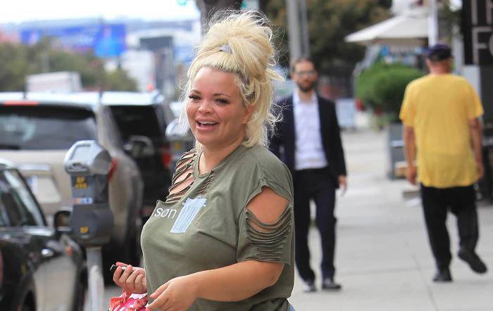 Trisha Paytas announces birth of baby daughter Elvis and fans spot a spooky connection to the real singer
