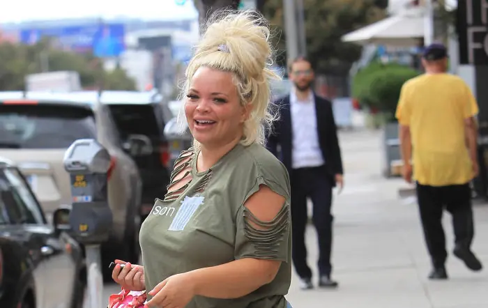 Trisha Paytas announces birth of baby daughter Elvis and fans spot a spooky connection to the real singer