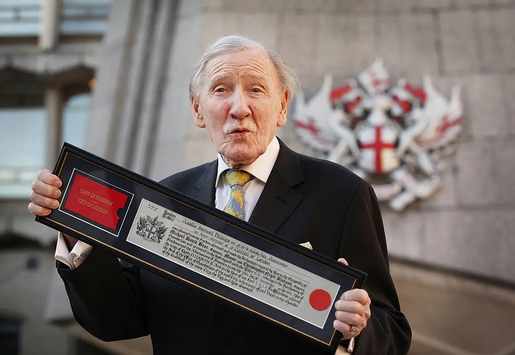 Leslie Phillips. Credit: Peter Macdiarmid / Gettty