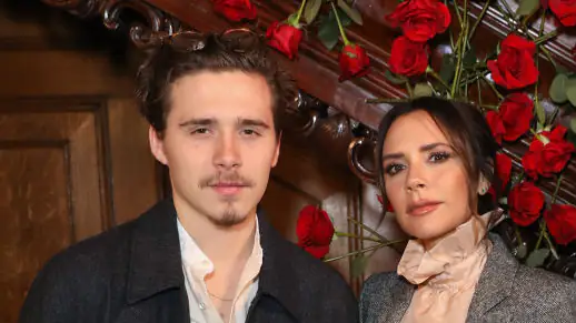 Brooklyn, Victoria and David Beckham