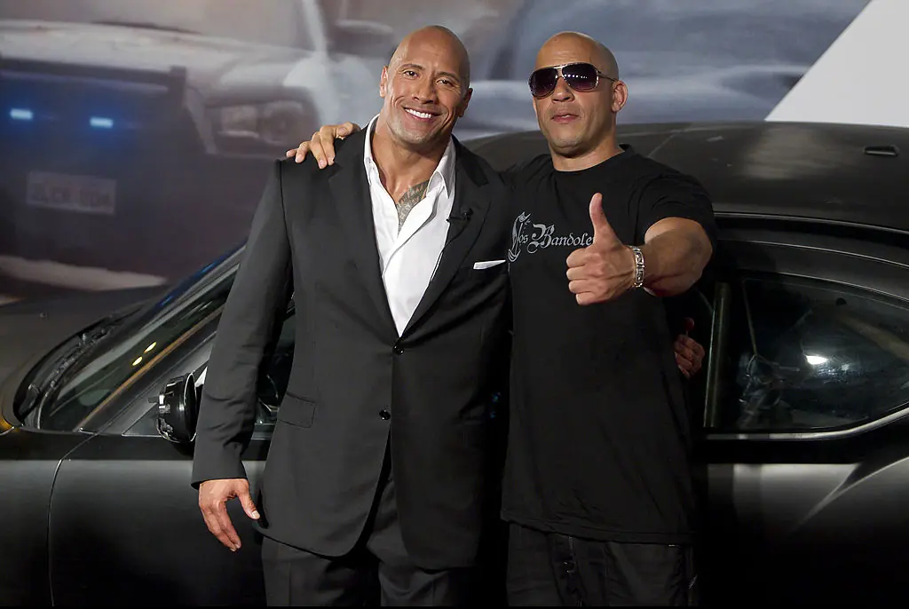 Dwayne Johnson and Vin Diesel. Credit: Buda Mendes / Getty