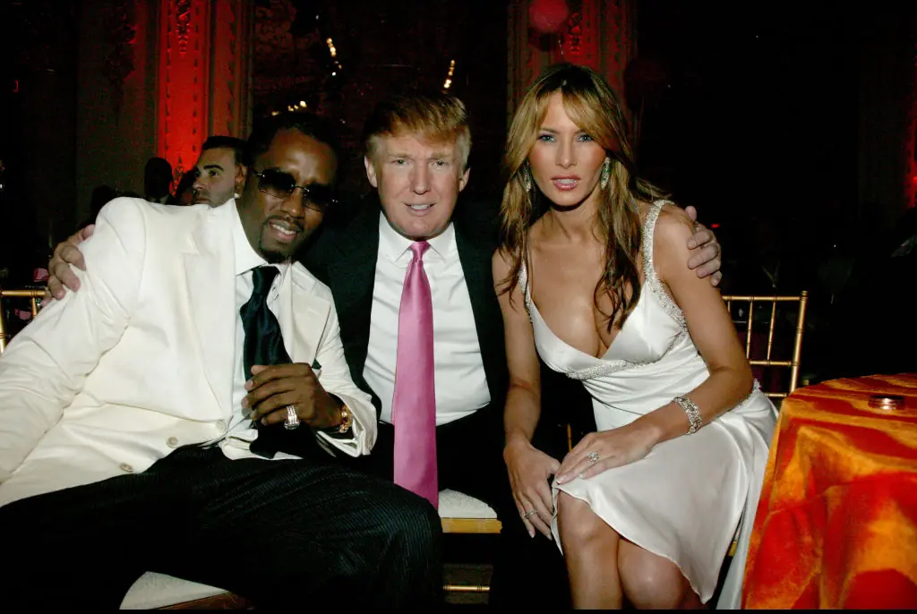 Sean "Diddy" Combs, Donald Trump and Melania Trump. Credit: Johnny Nunez / Getty