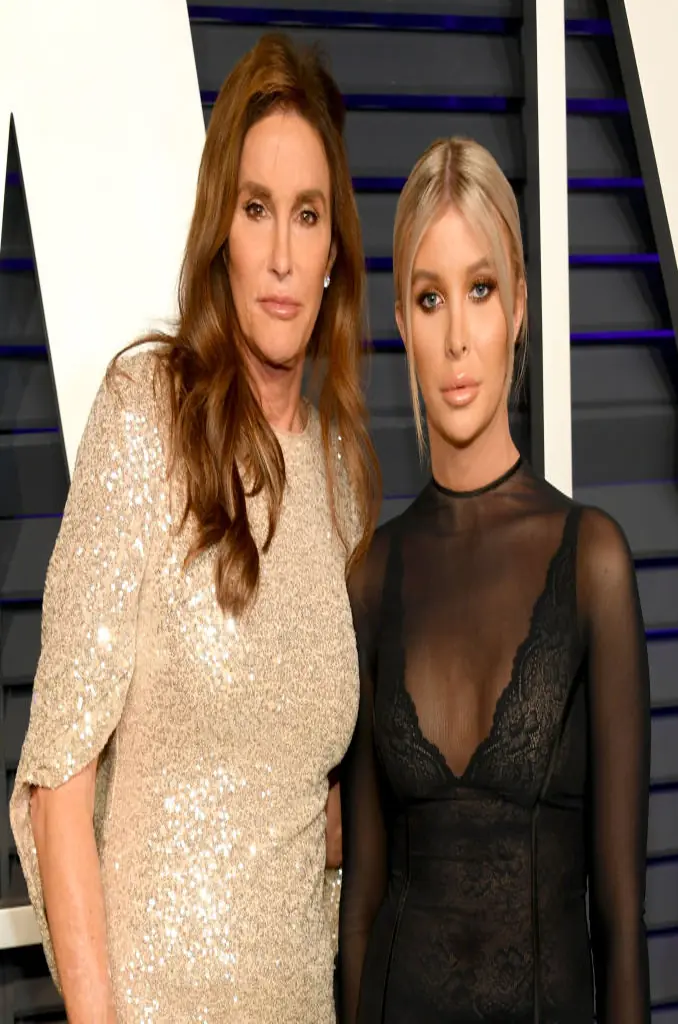 Caitlyn Jenner pictured with Sophia Hutchins at the 2019 Vanity Fair Oscar Party. Credit: Mike Coppola / VF19 / Getty Images.