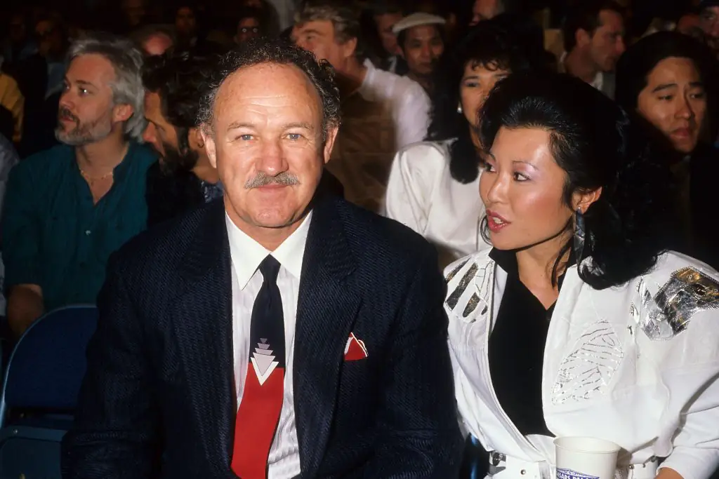 Gene Hackman and wife Betsy Arakawa. Credit: Donaldson Collection / Getty