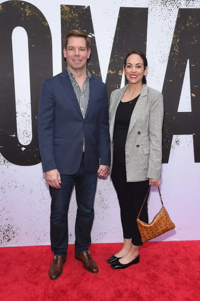 Eric Swalwell and his wife, Brittany Watts. Credit: Gary Gershoff / Getty