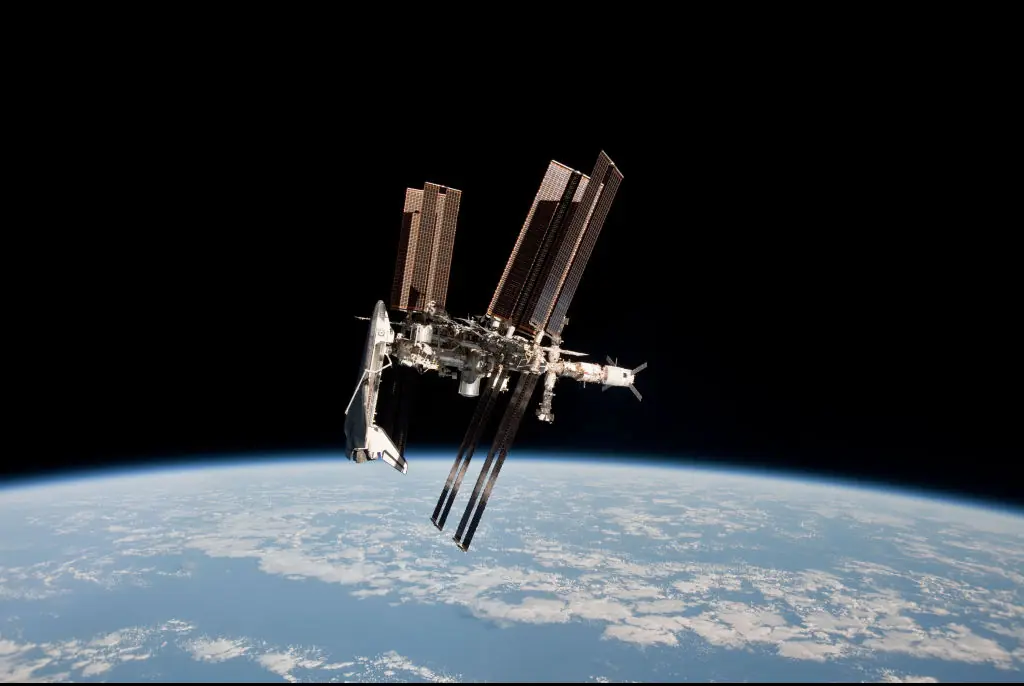 The bacteria was discovered on a space station. Credit: Baolo Nespoli - ESA/NASA / Getty