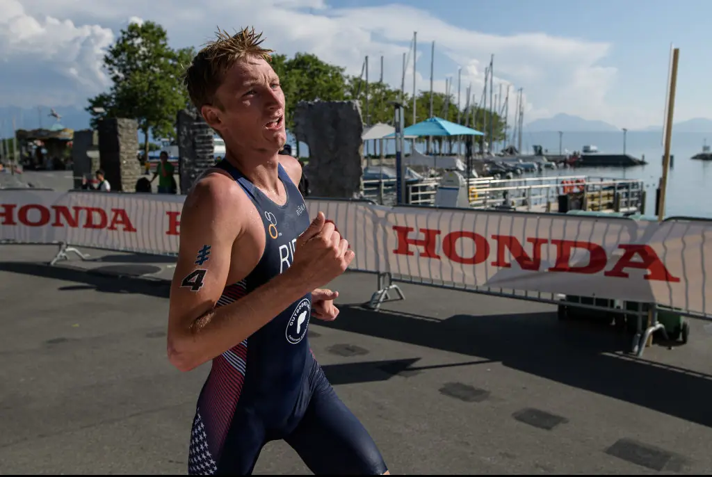 An athlete has revealed his uncinventional method to prepare himself for polluted waters for the triathlon. Credit: Jörg Schüler/Getty