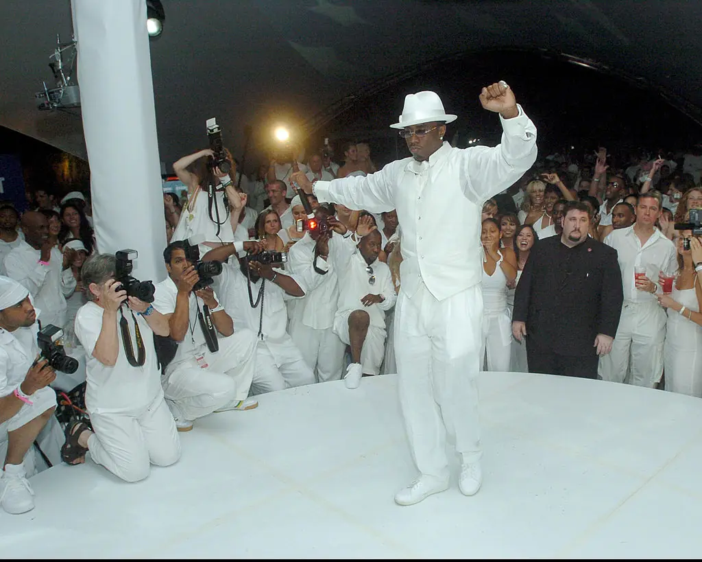 Combs hosted annual white parties. Credit: Dimitrios Kambouris / Getty