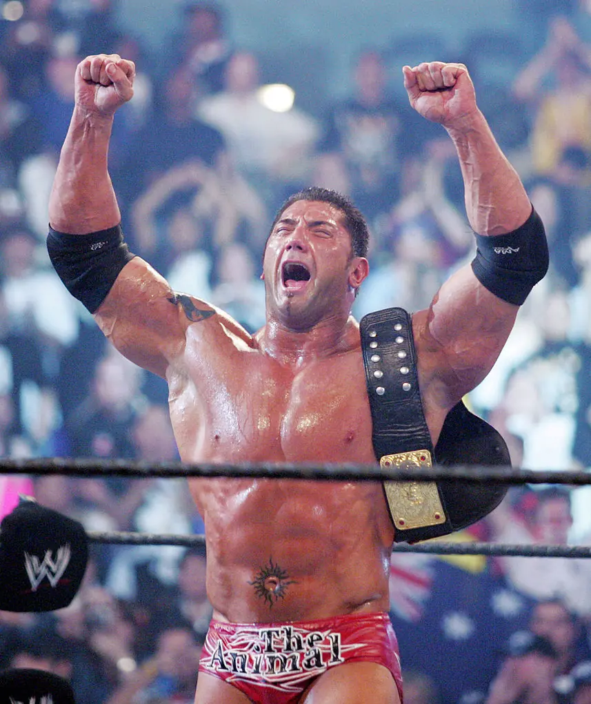Bautista was known as "The Animal" back in WWE. Credit: J. Shearer  / Getty