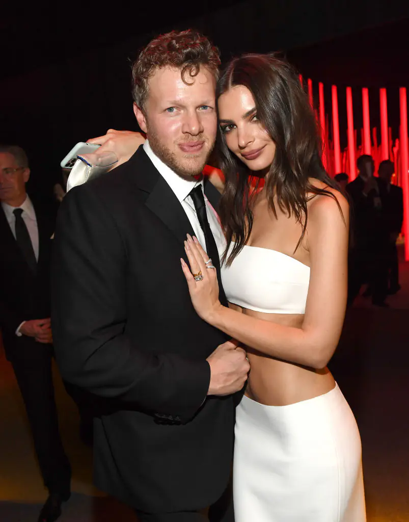 Emily and Sebastian married after jut two weeks of dating in 2018. Credit: Kevin Mazur/VF20/WireImage/Getty Images