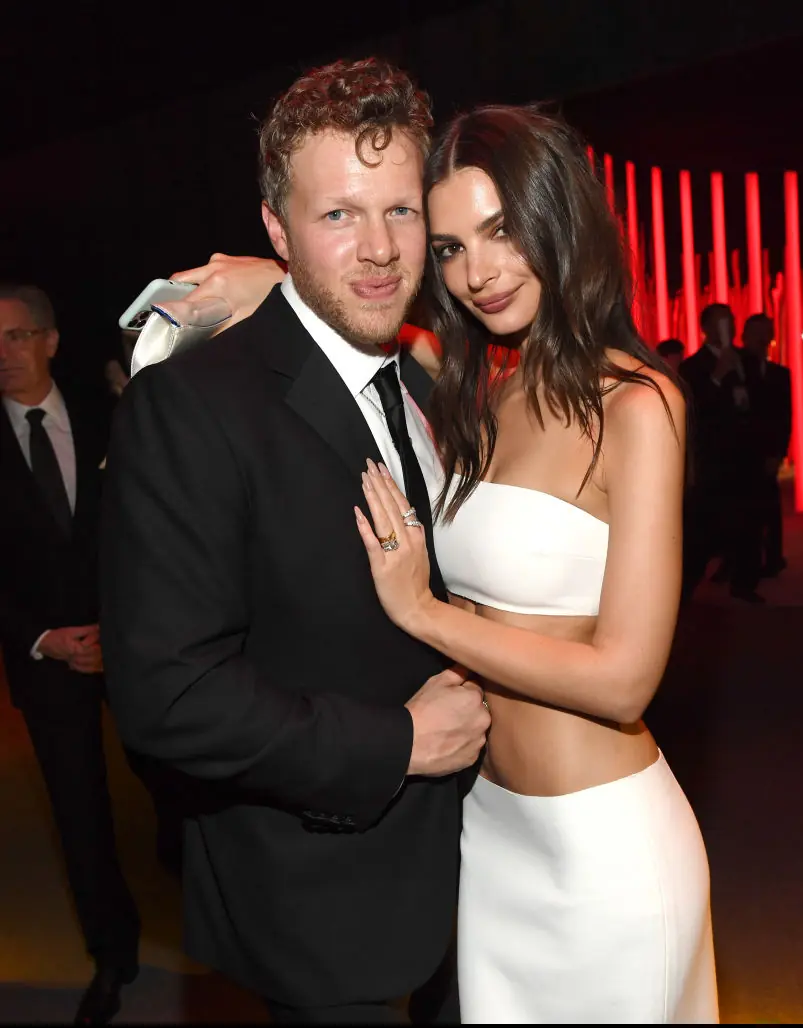 Emily and Sebastian married after jut two weeks of dating in 2018. Credit: Kevin Mazur/VF20/WireImage/Getty Images