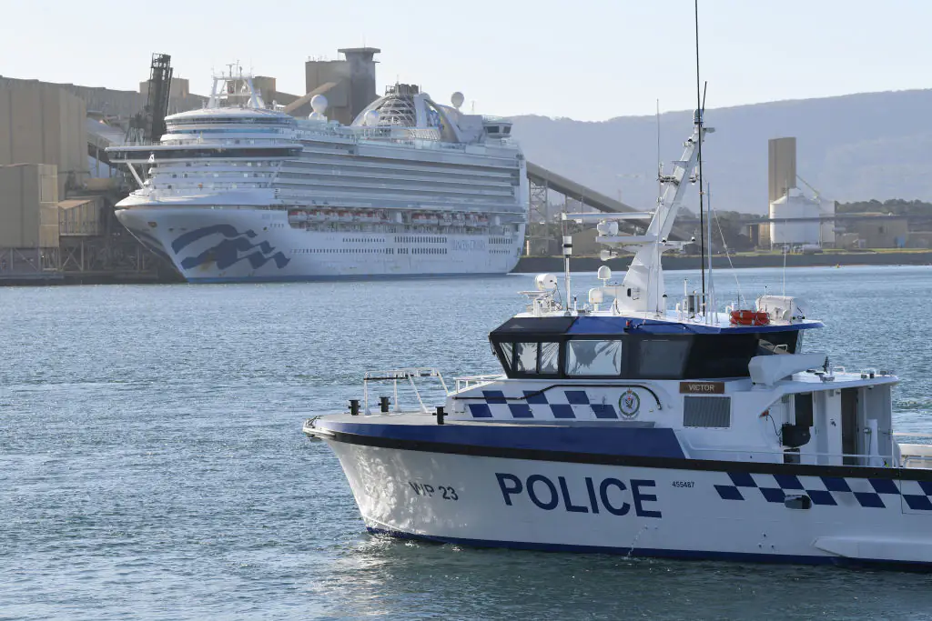 The search for a man who fell overboard is underway. Credit: James D. Morgan/Getty