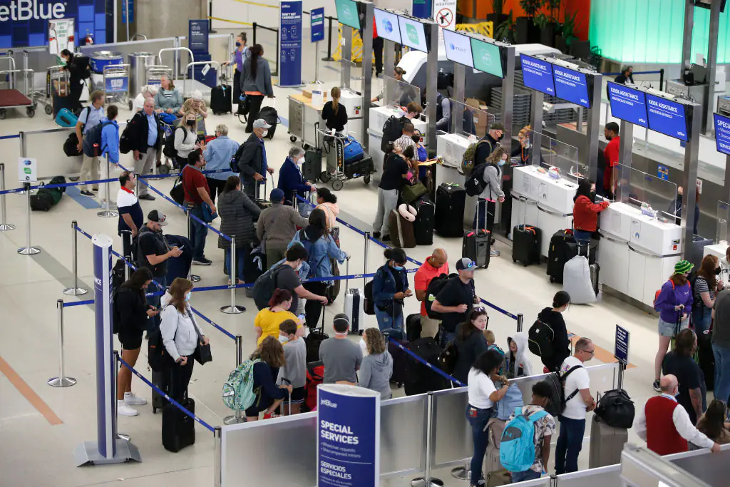 Getting through airports can be stressful enough: Boston Globe / Getty