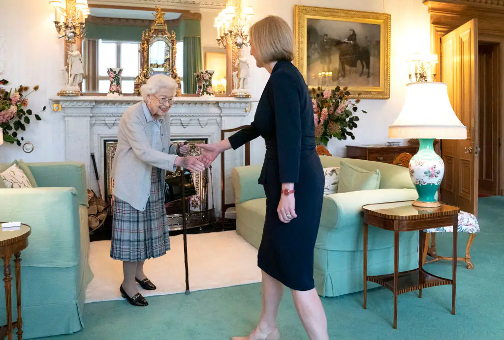 The late Queen was said to be in good spirits on September 6, just two days before she died. Credit: Jane Barlow - WPA Pool/Getty Images
