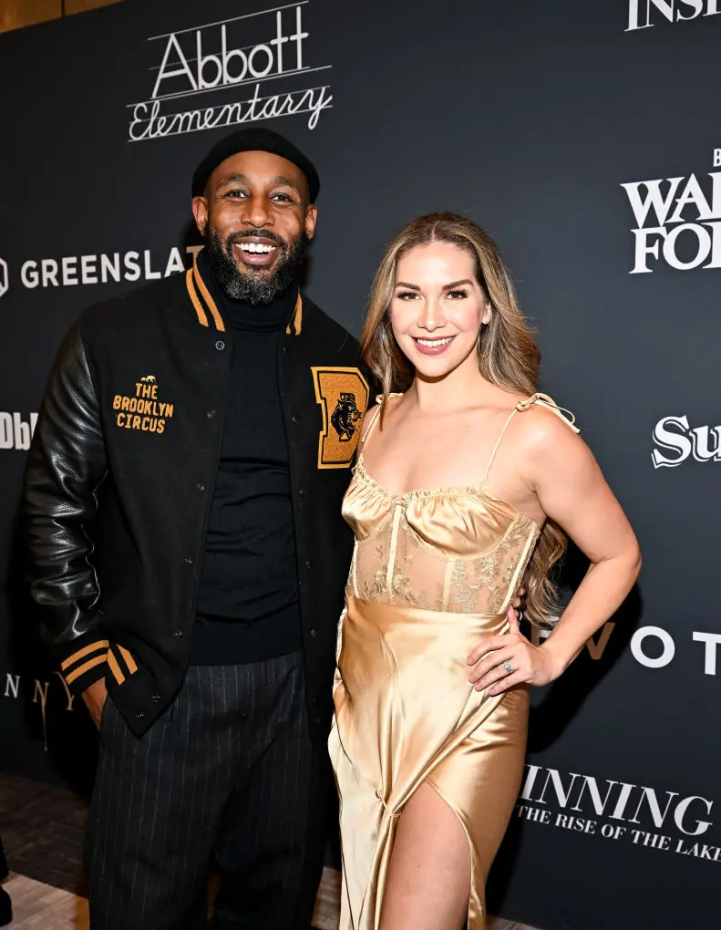 Allison Holker with her late husband Stephen 'tWitch' Boss. Credit: Michael Buckner / Getty