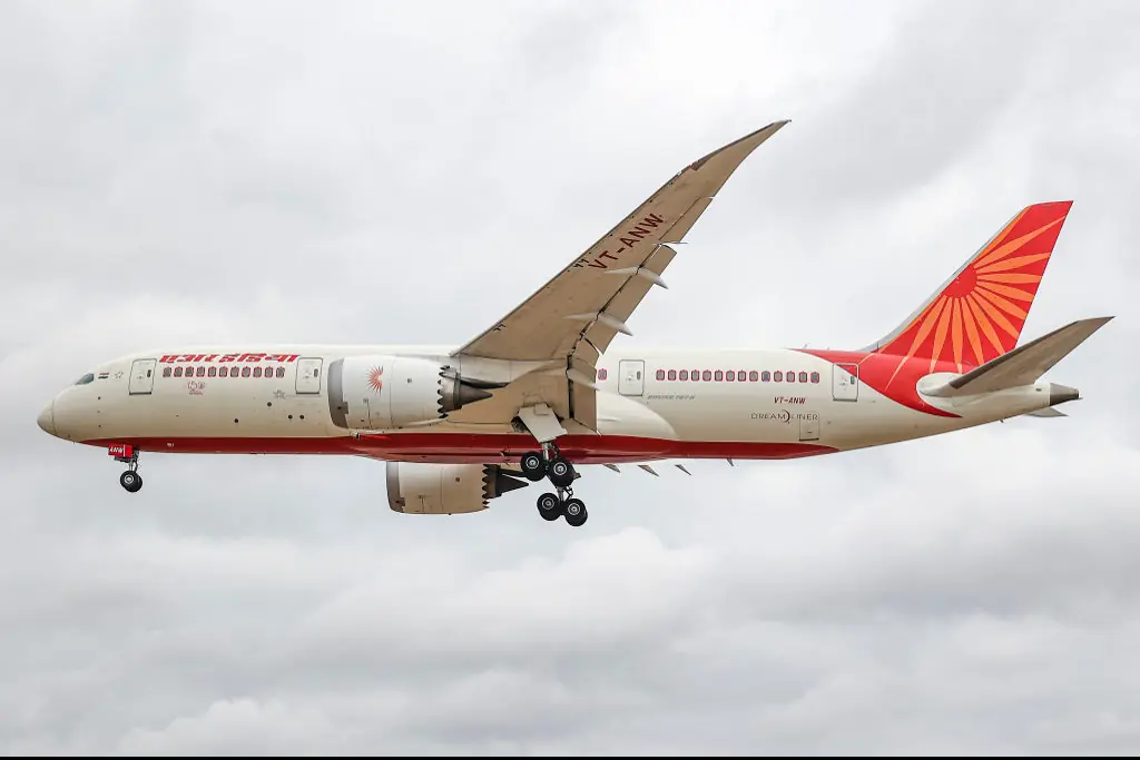 The plane was an Air India Boeing 787 Dreamliner. Credit: Nicolas Economou/NurPhoto via Getty Images