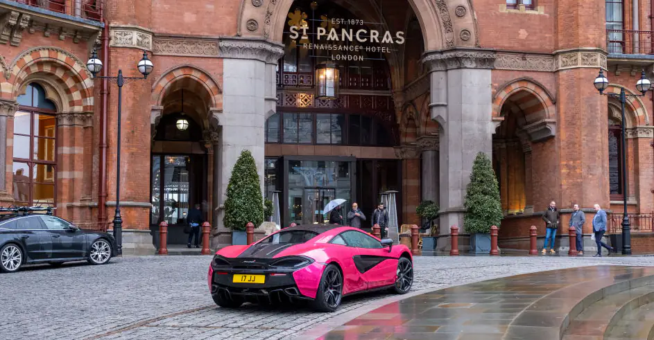 Mystery Solved: The truth behind pink McLaren pictured 'abandoned' outside London hotel for over 4 years