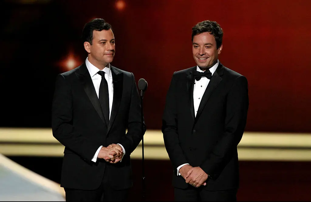 Jimmy Kimmel and Jimmy Fallon. Credit: John Shearer / Getty