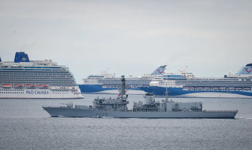 Officials have not yet revealed how the man ended up in the water, and the search for him remains ongoing. Credit: Finnbarr Webster / Getty