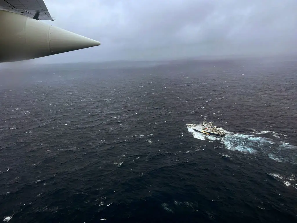 The sub imploding before reaching the Titanic wreck site on the bottom of the North Atlantic Ocean.  Credit: Handout / Getty