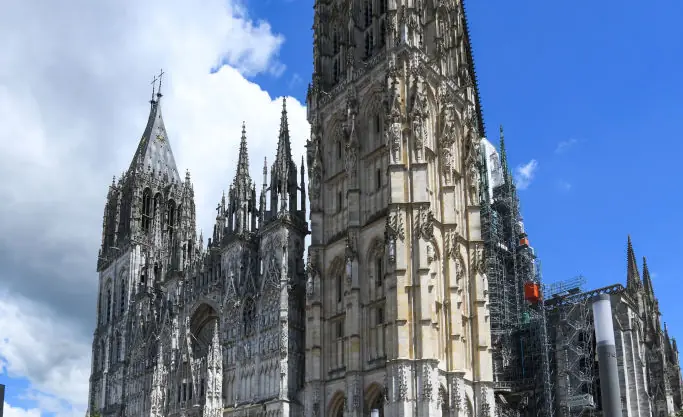 France's historic Rouen Cathedral is on fire, emergency efforts underway