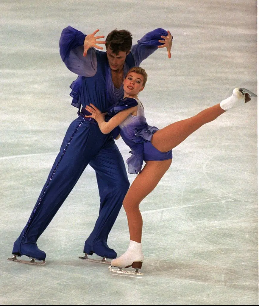 There are also concerns that Vadim Naumov and Evgenia Shishkova's son could have been on the doomed flight. Credit:  Chris Cole/ALLSPORT/Getty