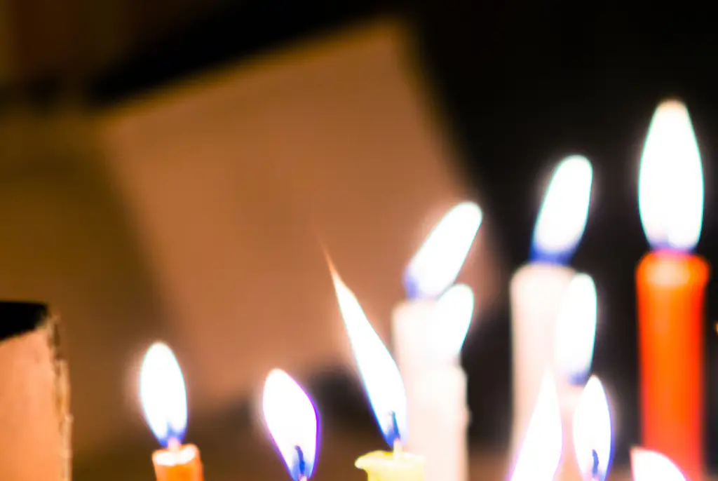Colored candled are placed outside to mark Noche de Velitas in Colombia. Credit: Hispanolistic/Getty Images