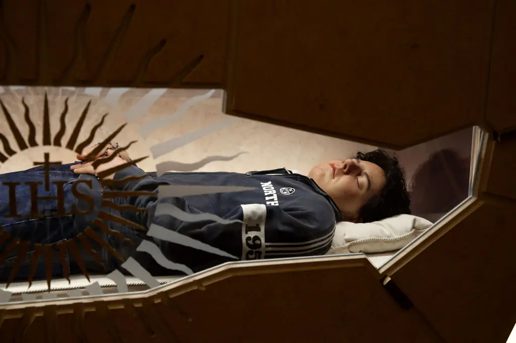 His body rests in Assisi, where Catholics can go on a pilgrimage to pray. Credit: Vatican Pool / Getty