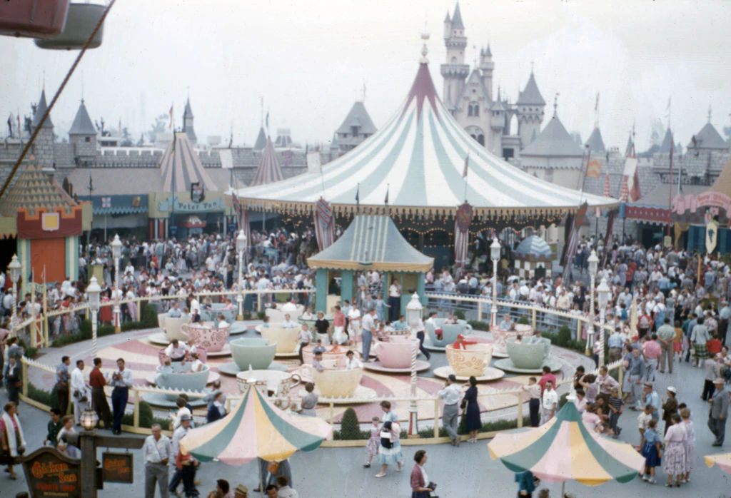A still taken of Disneyland in Anaheim, CA in 1956. Credit: Icon and Image/Getty