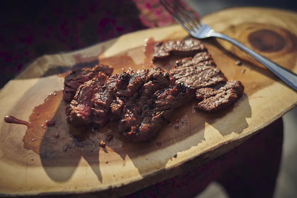 After 14 years of veganism, her choice of meat was a juicy steak. Credit: BARTON / Getty Images