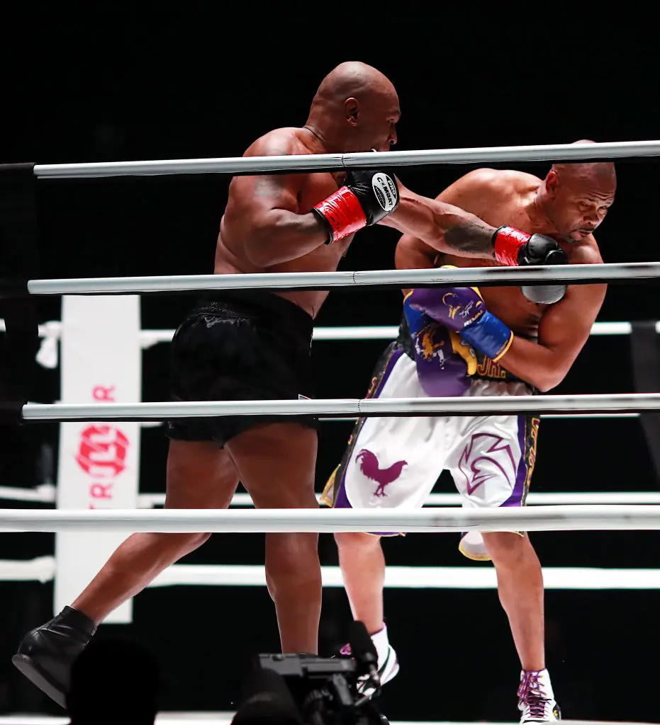 Tyson and Jones Jr. back in 2020. Credit: Joe Scarnici/Getty/Triller