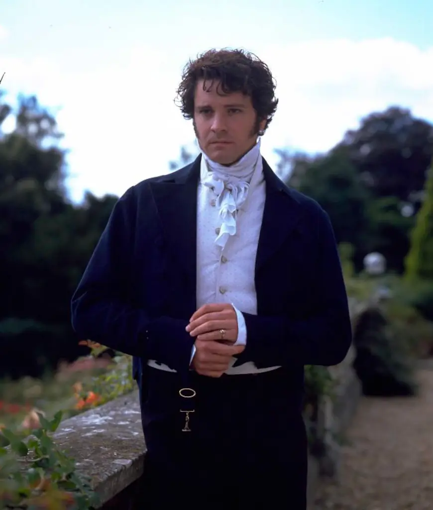 The more clean-cut Colin Firth as the legendary Mr Darcy in 1995's Pride And Prejudice. Credit: TV Times/Getty